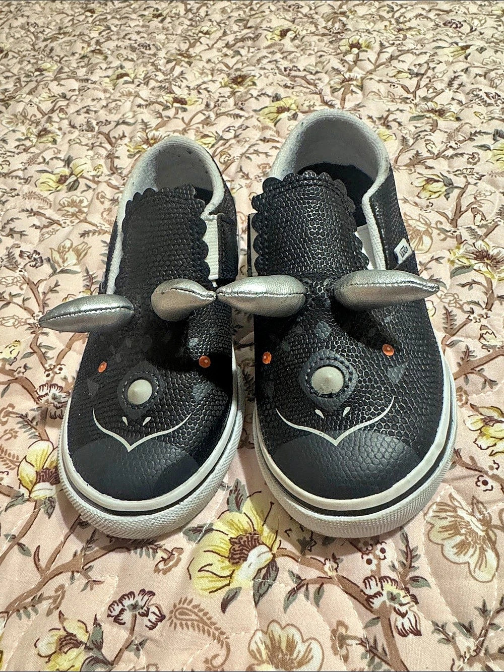 Vans Toddler Triceratops Slip-On V Black Sneakers